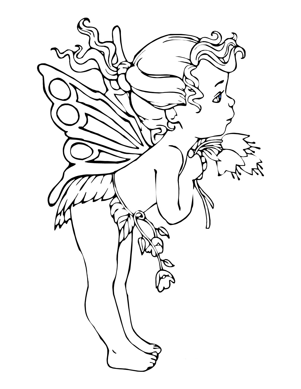 Fairy Coloring Pages 1275x1650 Fairy Coloring Pages