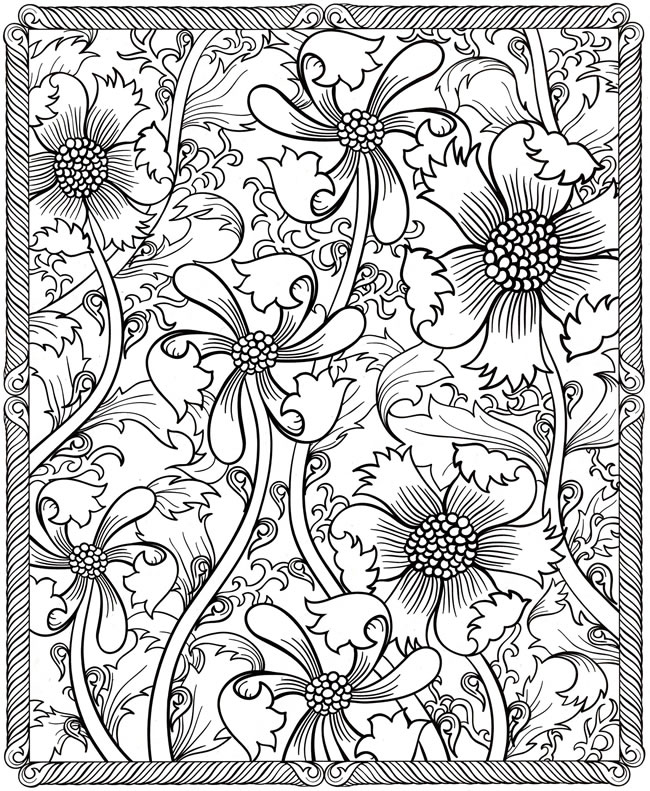 Hard Coloring Pages For Adults 650x791 Hard Coloring Pages For Adults