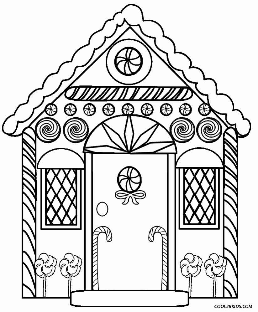 Printable Gingerbread House Coloring Pages For Kids Cool2bkids 823x997 Printable Gingerbread House Coloring Pages For Kids Cool2bkids