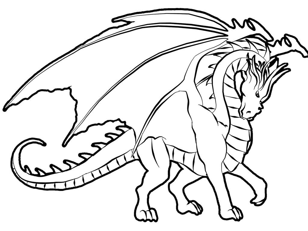 1024x767 Dragons Coloring Pages Gallery For Detailed Dragon Coloring Pages