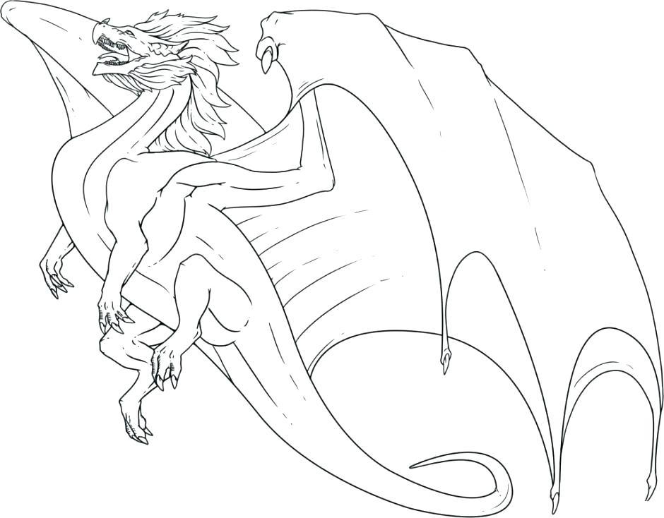 940x734 Scary Dragon Coloring Pages Scary Dragon Colouring Pages Kids