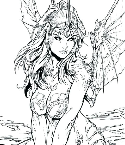 520x600 Fairy Coloring Pages Printable Detailed Fairy Coloring Pages Free