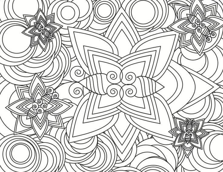 736x568 Cool Designs To Color. Printable Coloring Pages For Teenagers 29