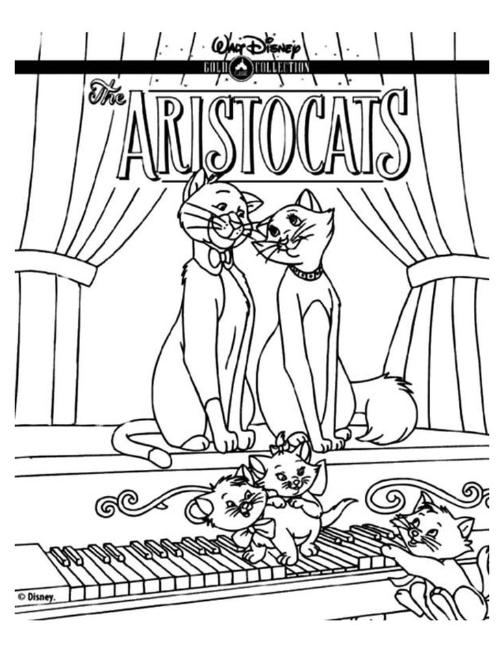 736x952 School Art Coloring Disney Aristocats Images On Disney Coloring