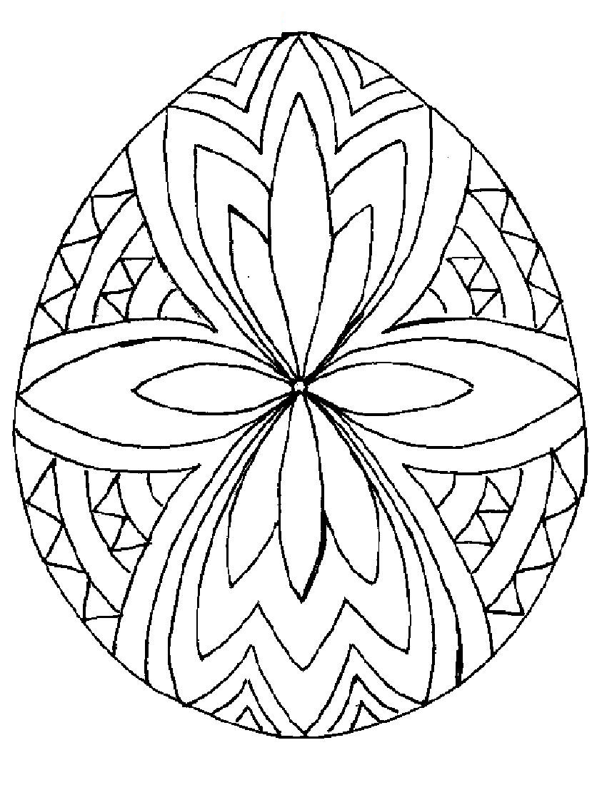 850x1100 Easter Egg Coloring Pages