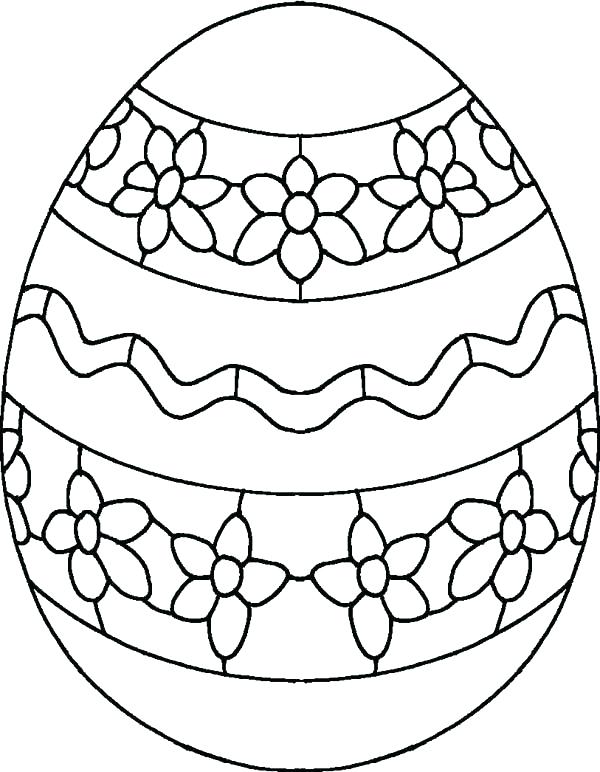 600x772 Coloring Sheets Easter Eggs