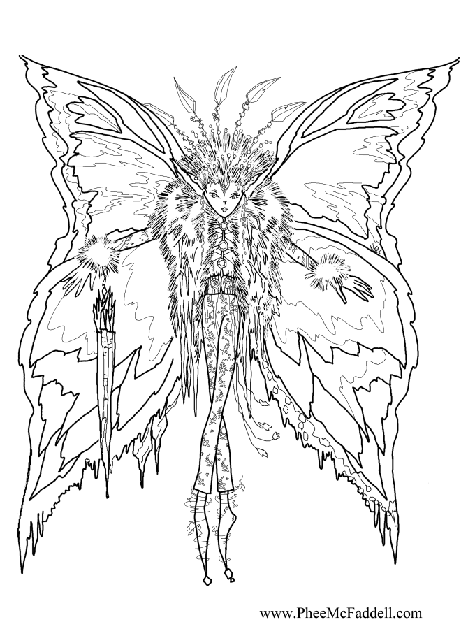 Detailed Fairy Coloring Pages 670x900 Detailed Fairy Coloring Pages