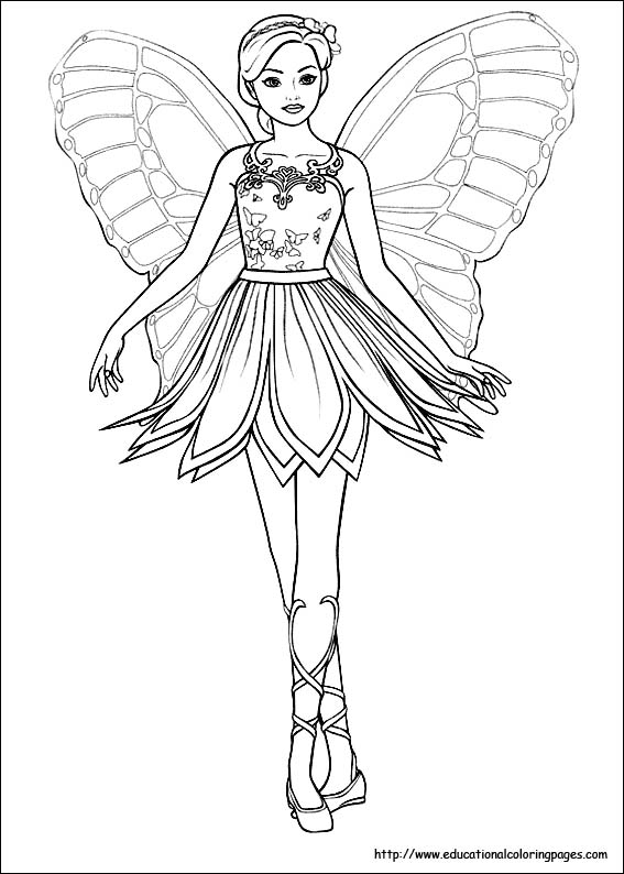Fairies Coloring Pages Free For Kids 567x794 Fairies Coloring Pages Free For Kids