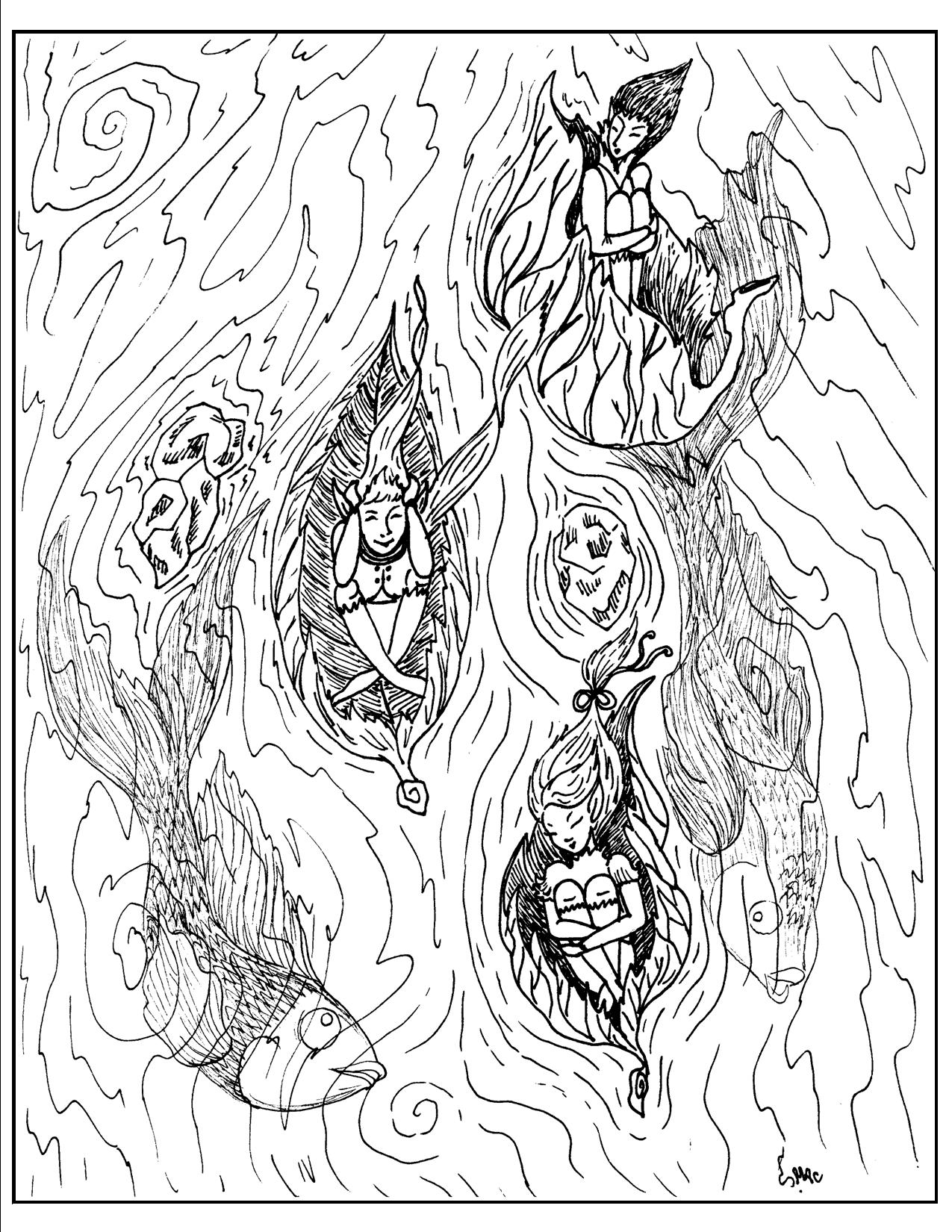 1275x1650 Fantasy Coloring Pages S.mac's Place To Be
