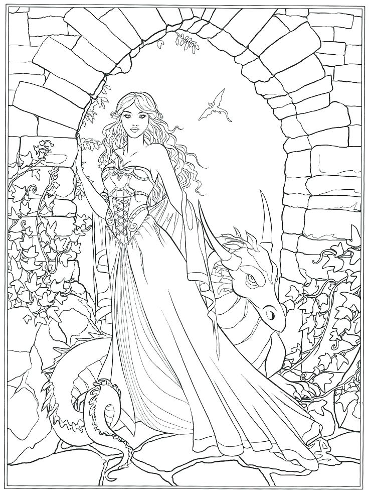 736x982 Adult Fairy Coloring Pages Adult Fairy Coloring Pages Detailed
