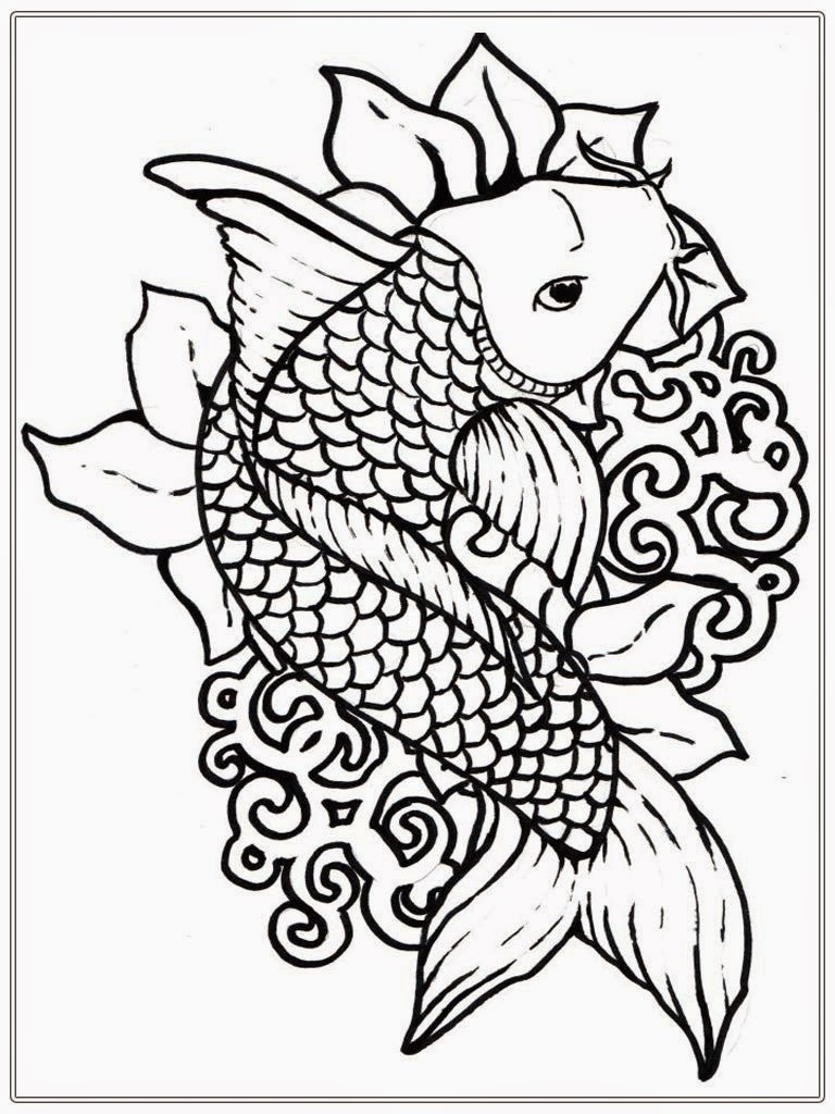 768x1024 Best Of Koi Adult Coloring Pages To Print Gallery Printable