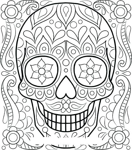 Detailed Halloween Coloring Pages Detailed Coloring Pages 450x513 Detailed Halloween Coloring Pages Detailed Coloring Pages