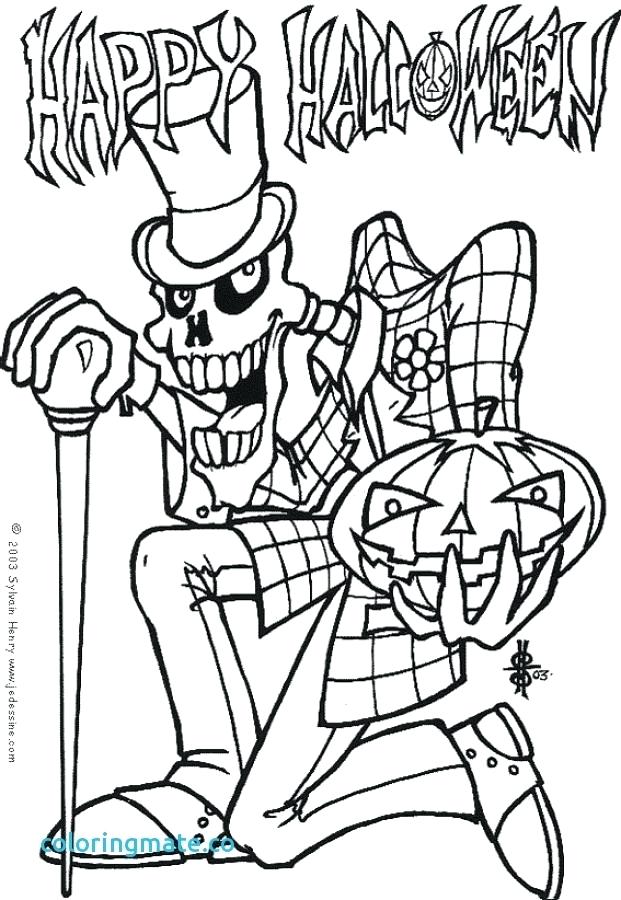 Spooky Halloween Coloring Pages 621x900 Spooky Halloween Coloring Pages