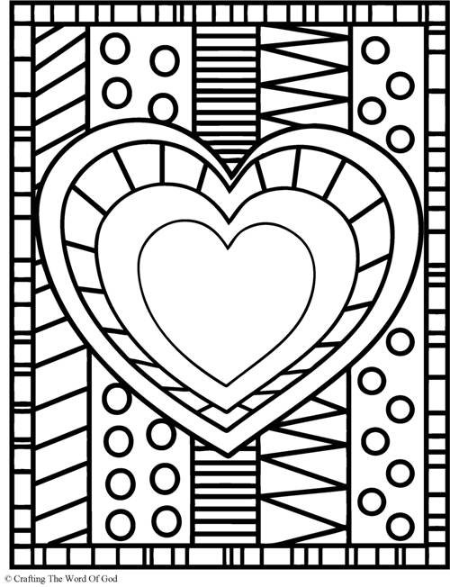 Hearts Coloring Sheet Heart Coloring Page Crafting The Word Of God 500x652 Hearts Coloring Sheet Heart Coloring Page Crafting The Word Of God
