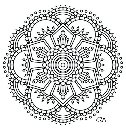 Intricate Mandala Coloring Pages Mystical Mandala Coloring Pages 433x445 Intricate Mandala Coloring Pages Mystical Mandala Coloring Pages