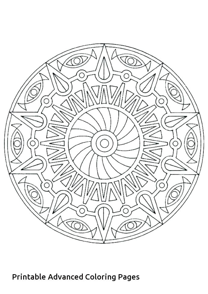 Intricate Flower Coloring Pages 691x978 Intricate Flower Coloring Pages