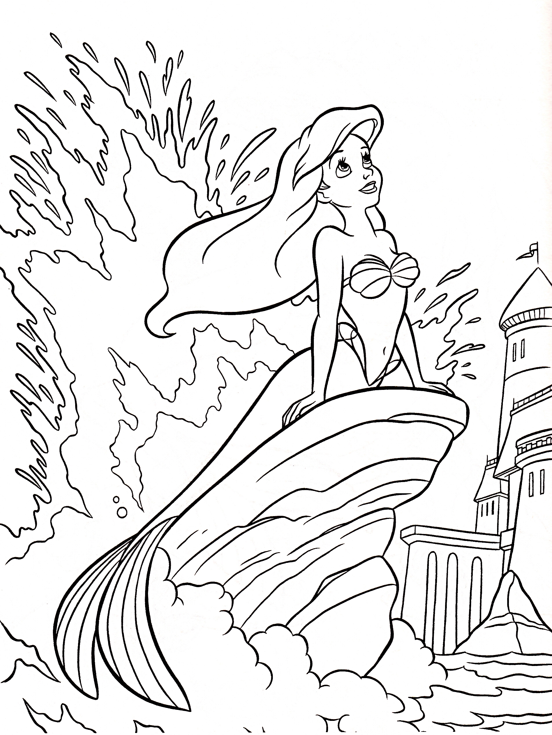 1910x2545 Printable Coloring Pages For Adults Mermaids Download