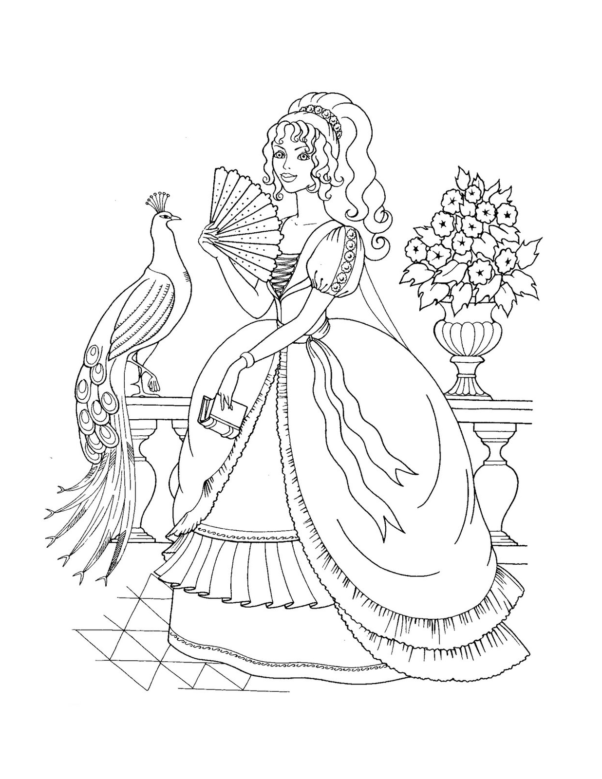 Free Princess Coloring Pages 1236x1600 Free Princess Coloring Pages