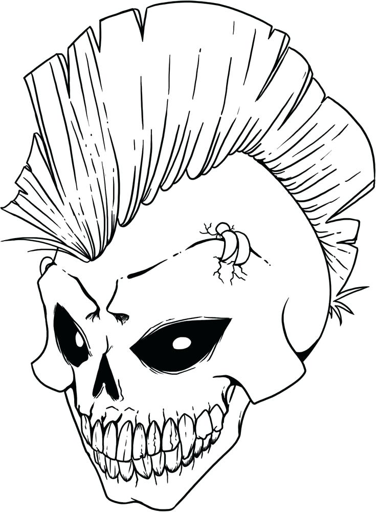 735x1000 Skull Coloring Page Sugar Skull Coloring Pages Don Sugar Skull