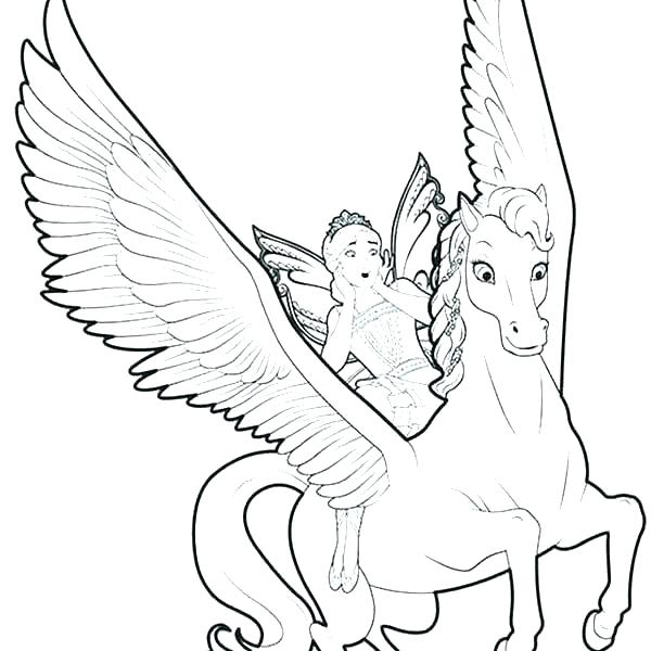 600x600 Detailed Unicorn Coloring Pages And Pics Of Detailed Flying
