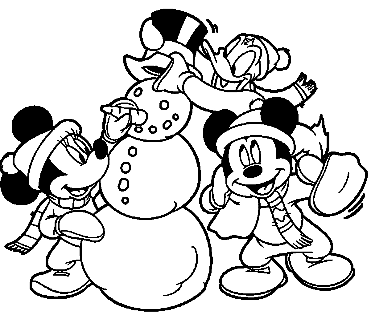 1203x1023 Winter Coloring Pages Disney Collection Free Coloring Sheets