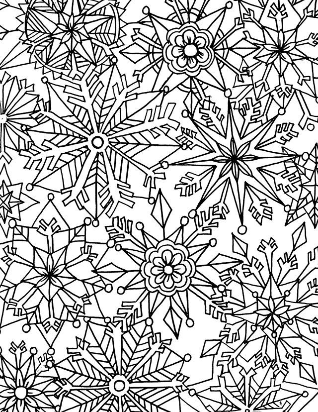 Detailed Winter Coloring Pages 1