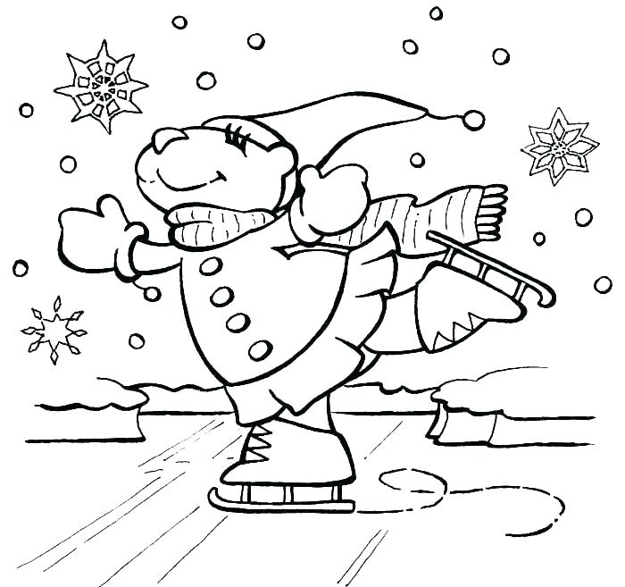 700x657 Winter Coloring Pages For Kids