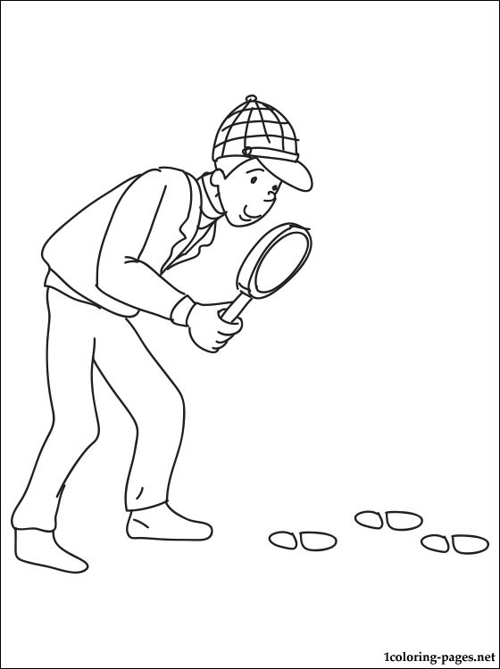 Detective Coloring Page Coloring Pages 560x750 Detective Coloring Page Coloring Pages