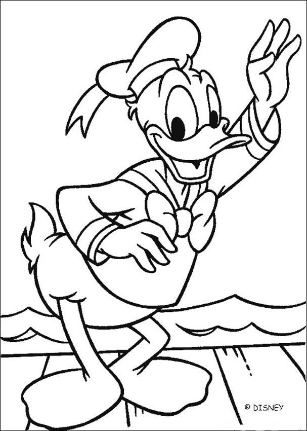 Donald Duck The Private Detective Coloring Pages 607x850 Donald Duck The Private Detective Coloring Pages