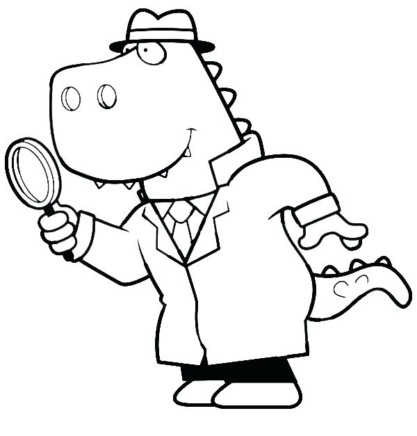Mr T Coloring Pages Cartoon Of A T Detective Using A Magnifying 600x627 Mr T Coloring Pages Cartoon Of A T Detective Using A Magnifying