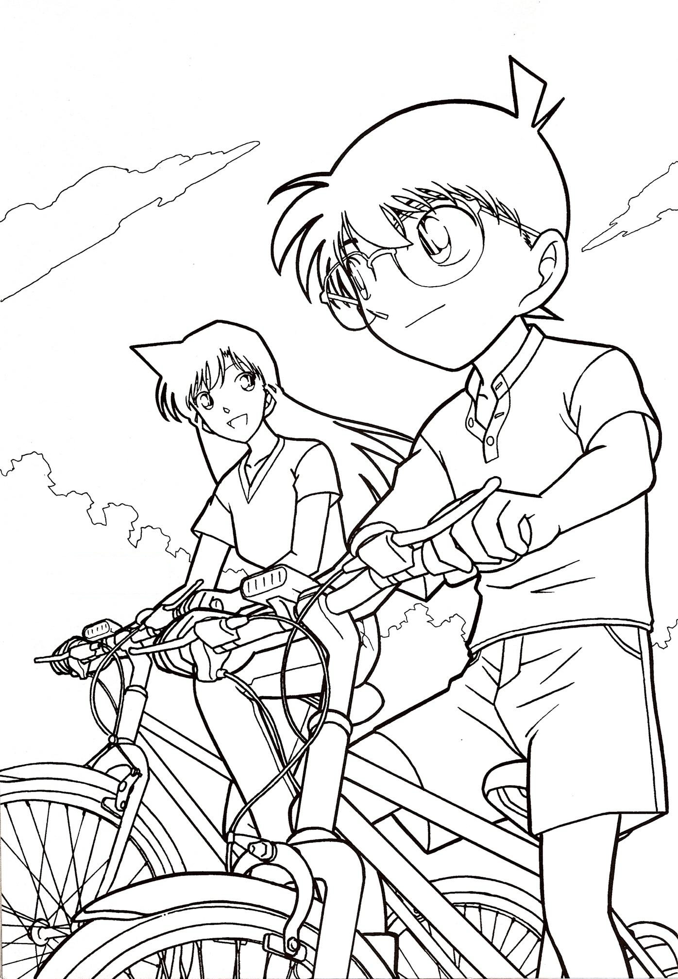Surprise Detective Conan Coloring Pages Sheets Free For Kids 1396x2015 Surprise Detective Conan Coloring Pages Sheets Free For Kids