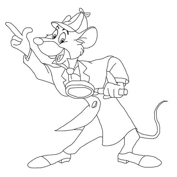 The Great Mouse Detective Coloring Pages 600x600 The Great Mouse Detective Coloring Pages