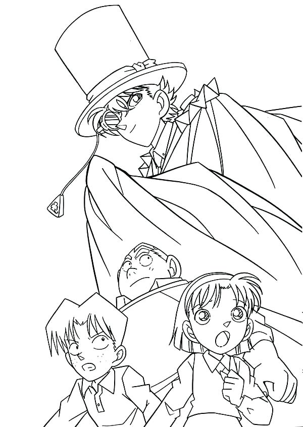 Detective Conan Coloring Pages 600x846 Detective Conan Coloring Pages