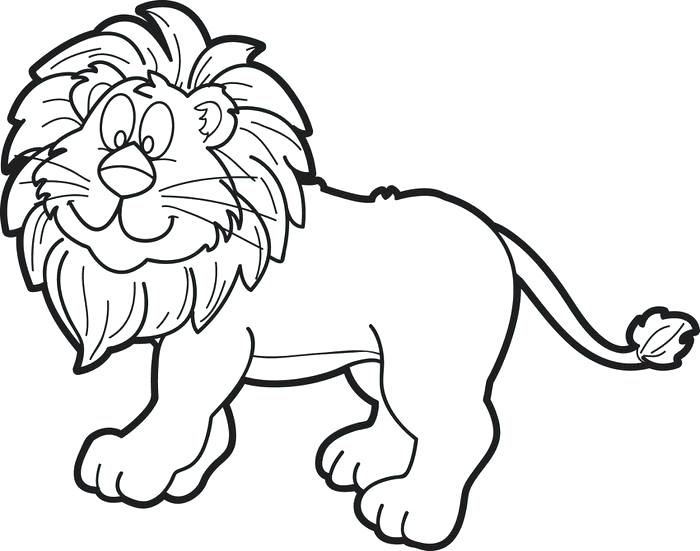 700x551 Lions Coloring Pages Cartoon Male Lion Coloring Page Lions Den