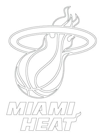 360x480 Nba Logo Coloring Pages Heat Logo Coloring Page Nba Team Logo