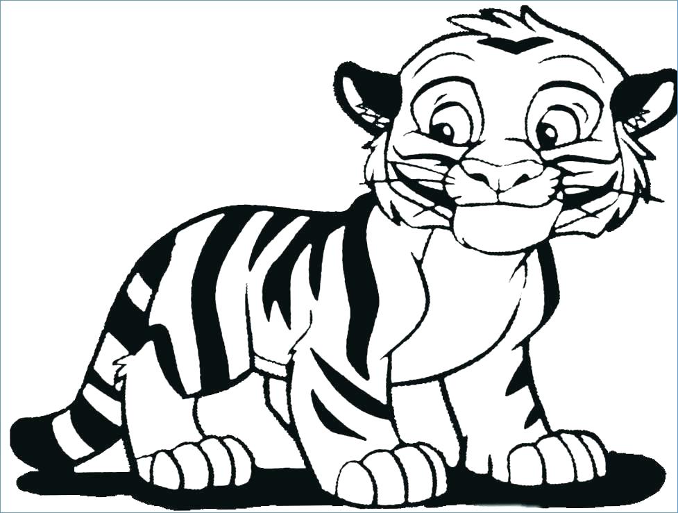 977x739 Tiger Coloring Pages Small Printable Coloring Pages Plus Free