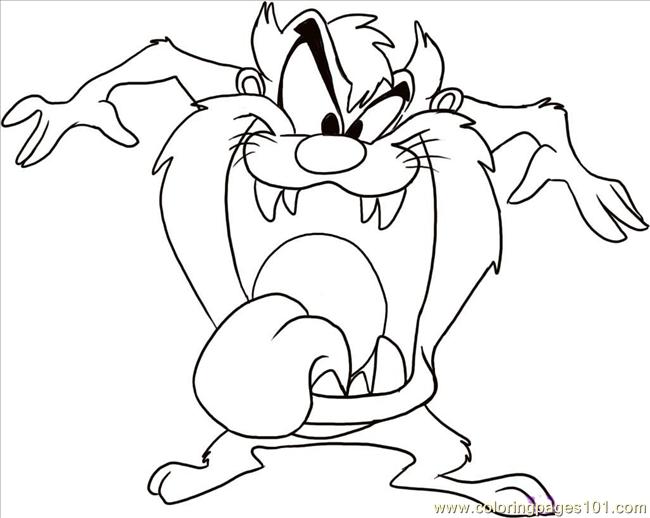 The Tasmanian Devil Step 5 Coloring Page 650x518 The Tasmanian Devil Step 5 Coloring Page