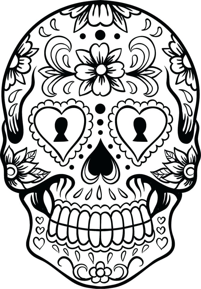 Dia De Los Muertos Coloring Pages at GetColorings.com | Free printable ...