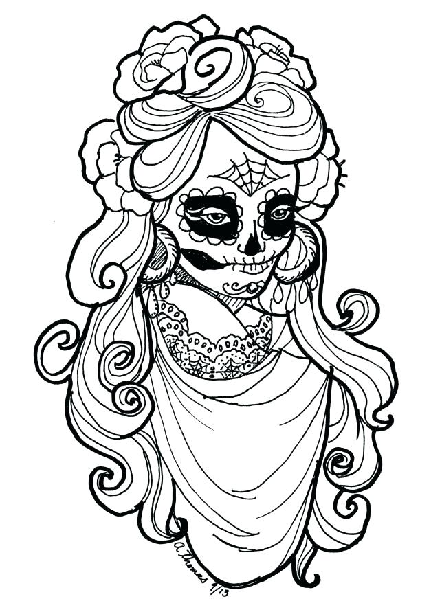 640x891 El Dia De Los Muertos Coloring Pages Skull Cut Paper Decoration