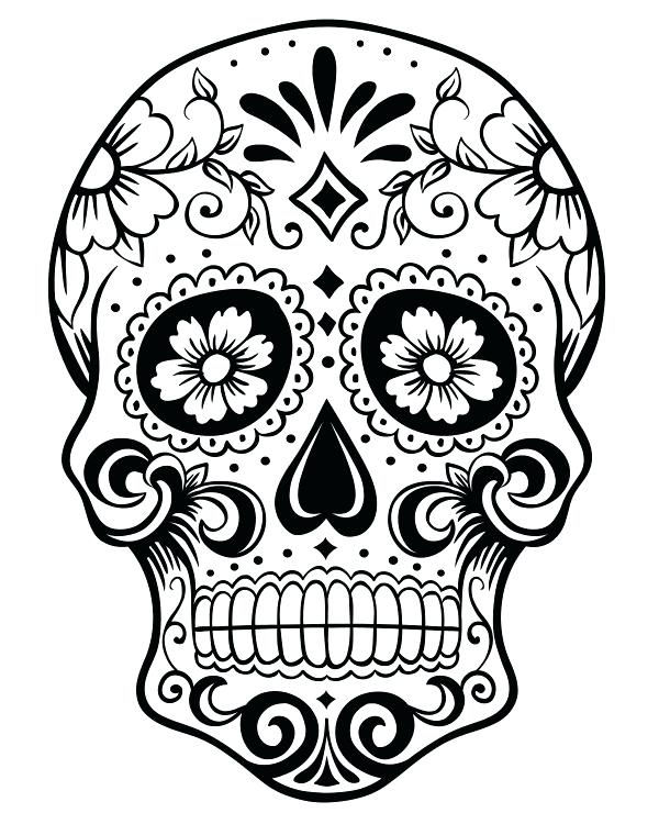 600x750 Fresh Dia De Los Muertos Coloring Pages For Printable Day