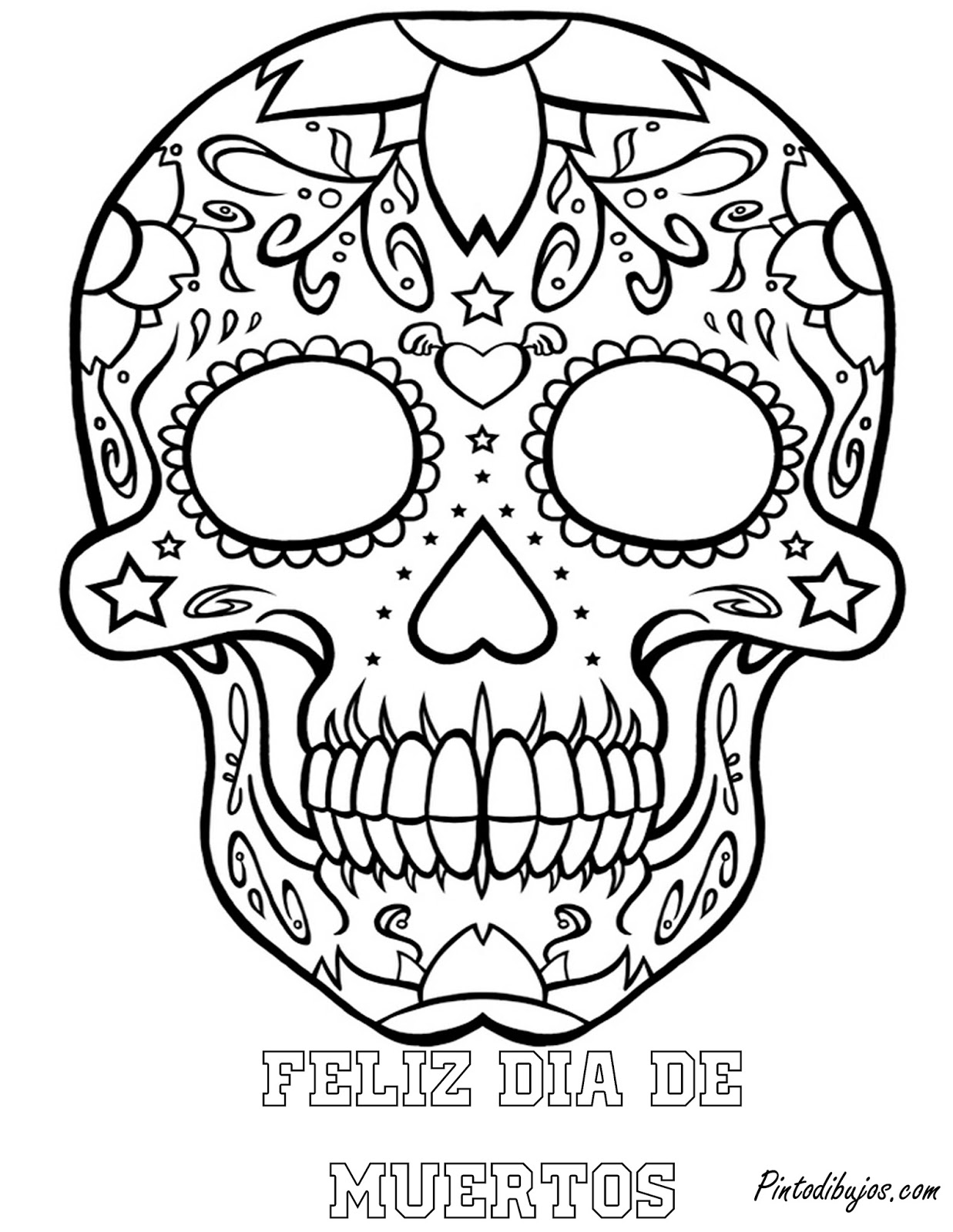 Dia De Los Muertos Coloring Pages Pdf at GetColorings.com | Free ...