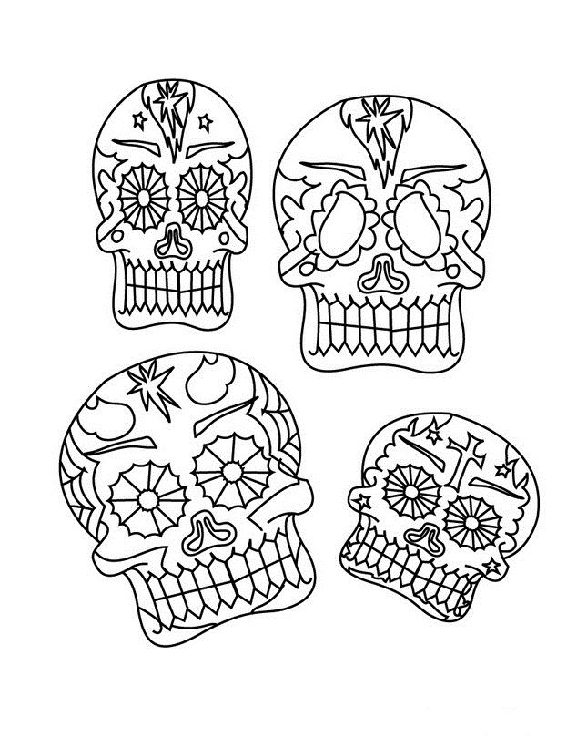 Dia De Los Muertos Coloring Pages Dibujos Para Colorear Del Dia 634x820 Dia De Los Muertos Coloring Pages Dibujos Para Colorear Del Dia