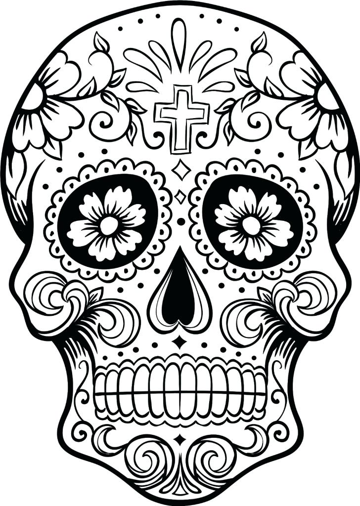 Dia De Los Muertos Printable Coloring Pages Skull Coloring Pages 728x1024 Dia De Los Muertos Printable Coloring Pages Skull Coloring Pages