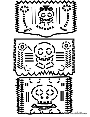 Mexican Day Of The Dead Coloring Pages 364x470 Mexican Day Of The Dead Coloring Pages