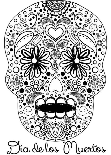 461x640 Sugar Skull Coloring Sheet Dia De Las Muertos, Mandalas Y Calaveras