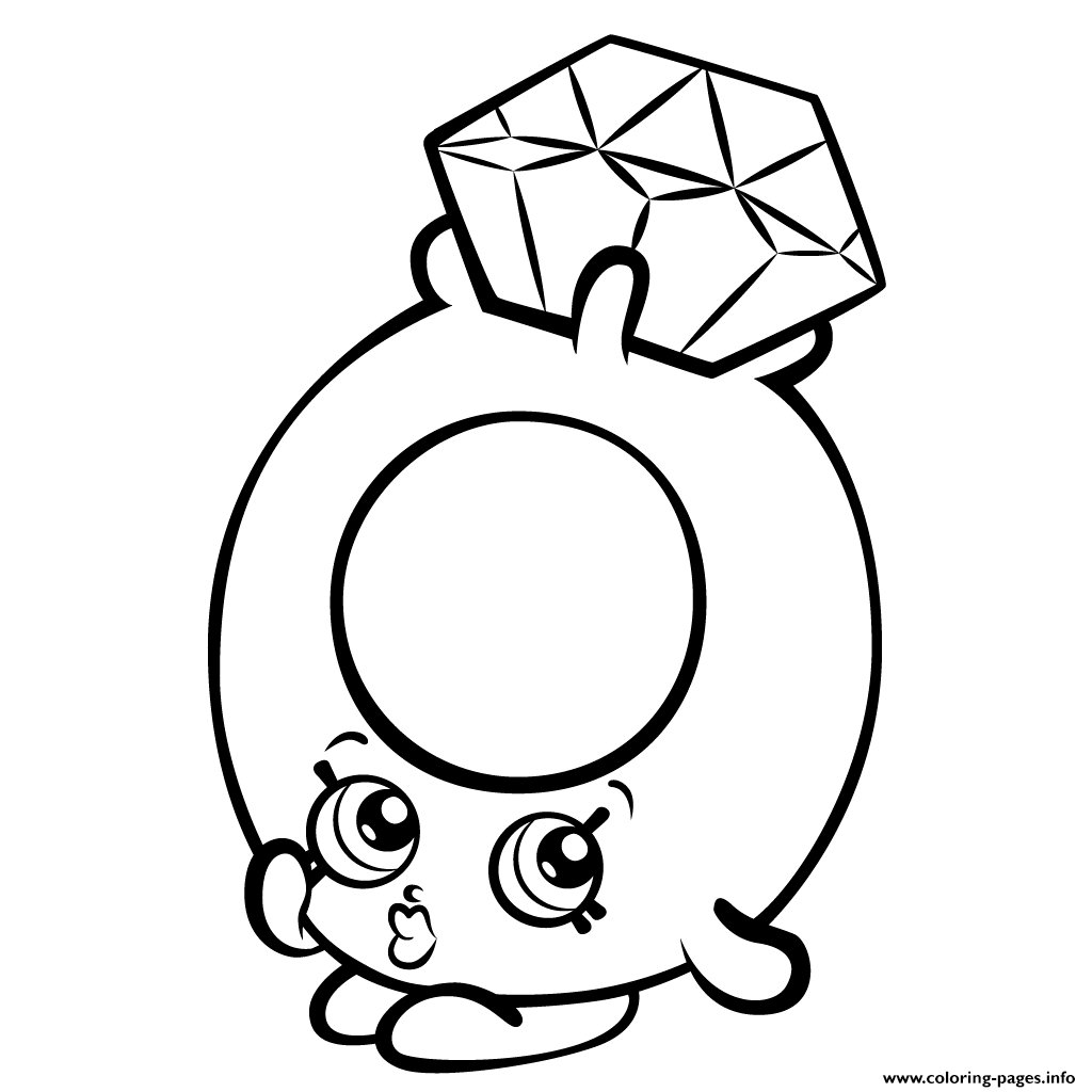 1024x1024 Diamond Coloring Page Print Roxy Ring With Shopkins Season 3 Pages