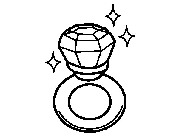 600x470 Ring Coloring Pages Diamond Ring Coloring Page Coloringcrew Free