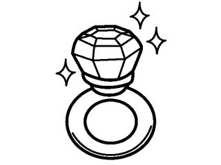 320x240 Ring Coloring Pages Diamond Ring Coloring Page Coloringcrew Free