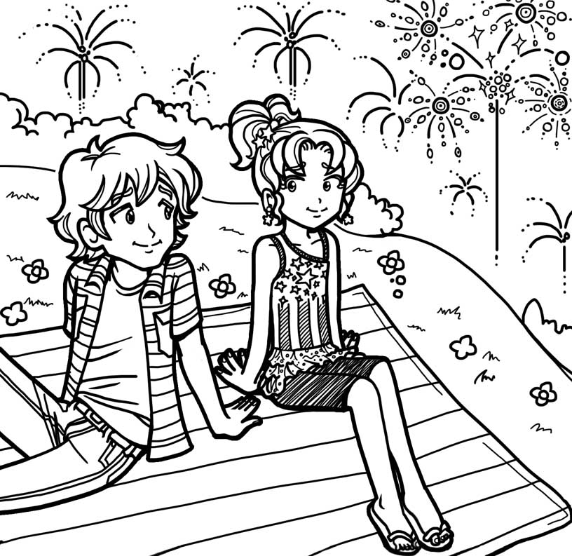 Diary Coloring Page