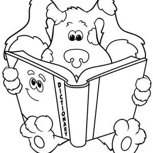 300x300 Blues Clues, Blues Clues Read A Dictionary Coloring Page Blues